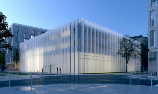 Bâtiment de l'IMREDD (Architecte Marc Barani) vue du futur Cours de l'Université